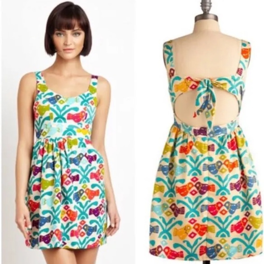 Judith March Aztec Bird Dress Anthropology